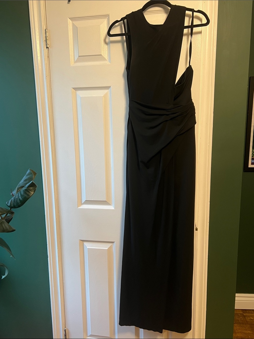 Elegant Alexander Wang Black Asymmetric Evening Dress